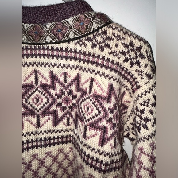 Dale Of Norway wool cardigan sweater with metal frogs women's sz 42 EUC - Picture 10 of 15